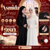 ชุดอุมเราะห์ เดรสยาว Asmida สีดำและสีครีม Riski Boutique